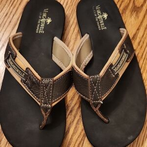 Margaritaville Brown Flip Flops for Men